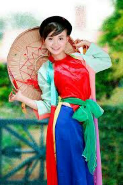 Áo dài tứ thân cho bé