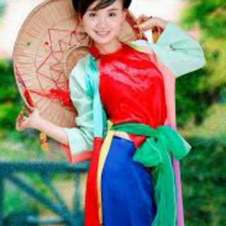 Áo dài tứ thân cho bé