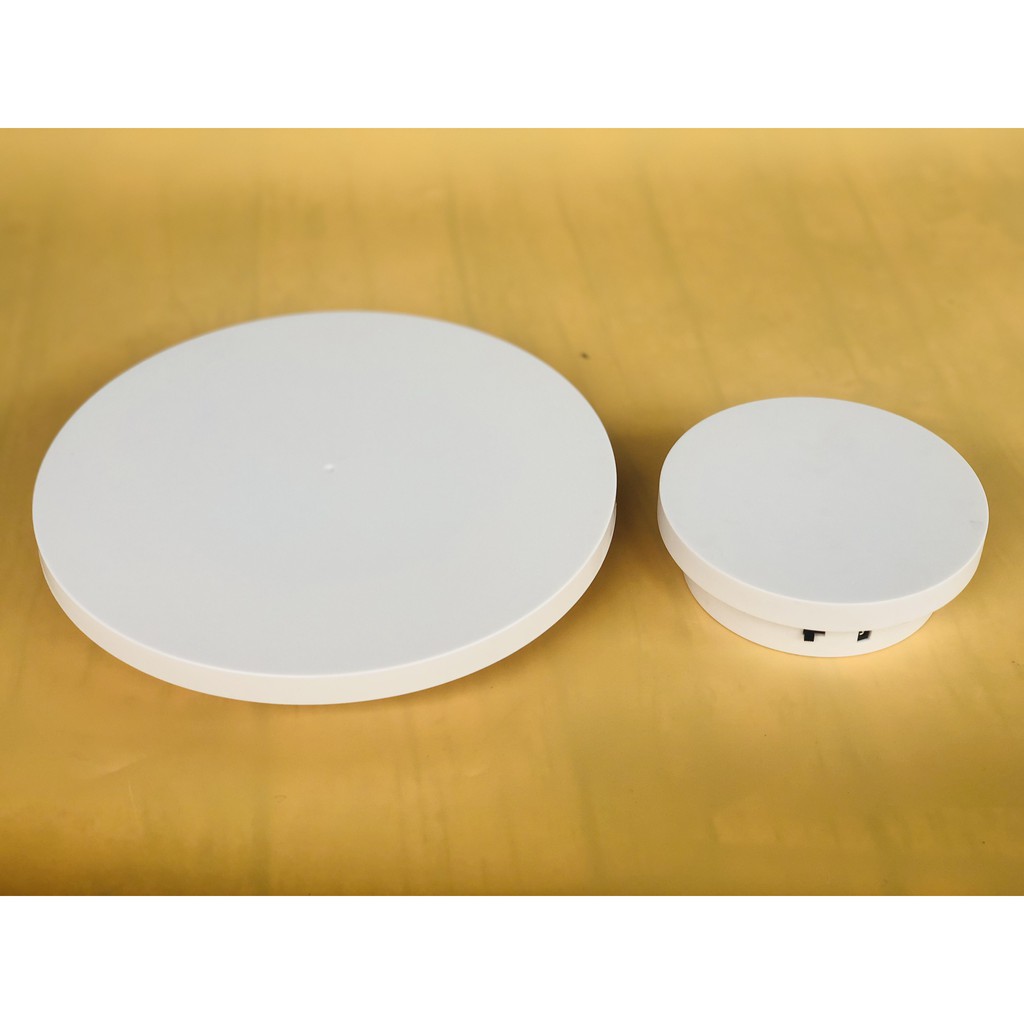 Bàn xoay điện 360 độ trưng bày sản phẩm bàn chữ T và bàn tròn 15 - 25 - 35 cm