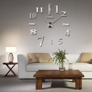 Đồng hồ dán tường Mica 3D nổi