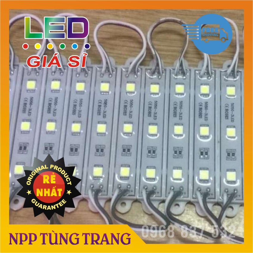 Led hắt 3 bóng vỉ 20 thanh điện áp 12V