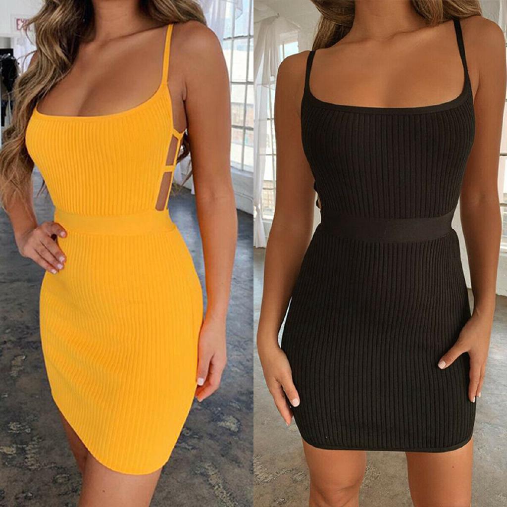 Đầm ôm body hở lưng dây đan chéo quyến rũ