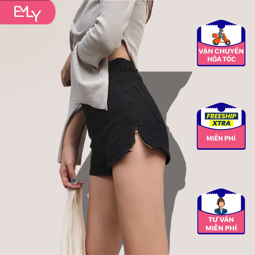 Quần jean đùi lửng Emilyshop ulzzang