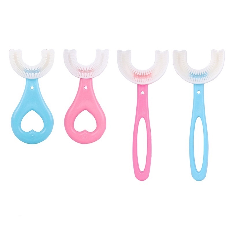 Bàn Chải Silicone Chữ U Cho Trẻ 2-12 Tuổi