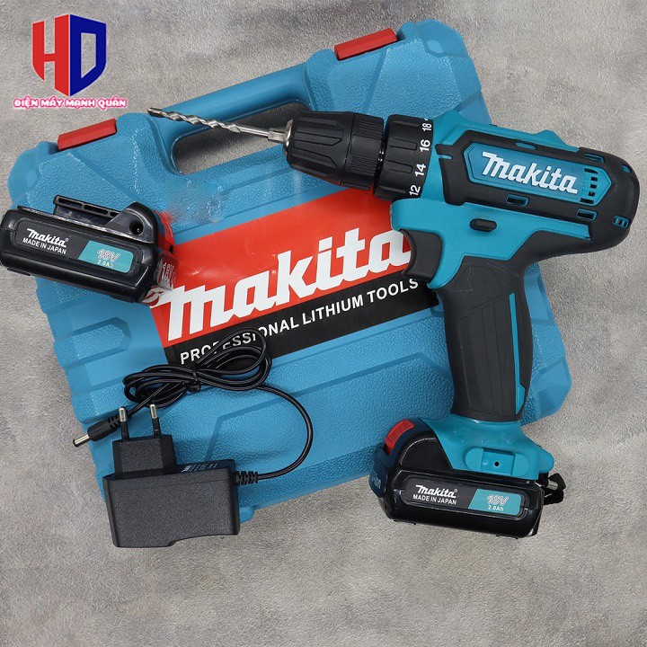(LOẠI TỐT) KHOAN PIN BẮN VÍT MAKITAA 18V - 2 PIN CHUẨN - 3 CHỨC NĂNG CÓ BÚA - FULL PHỤ KIỆN - 100% LÕI ĐỒNG 24 MÓN