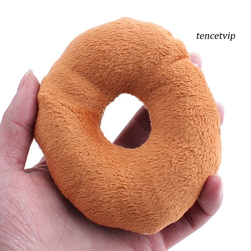 Đồ Chơi Gặm Hình Bánh Donut Phát Ra Âm Thanh Vui Nhộn Cho Thú Cưng