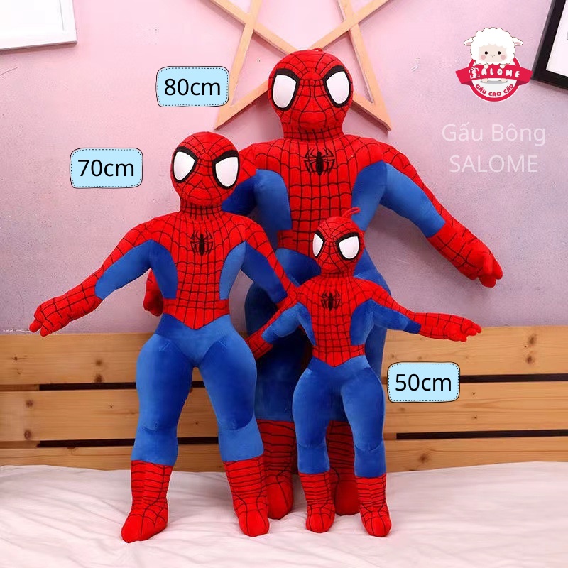 Gấu Bông Người Nhện Spiderman SALOME, Đồ Chơi Siêu Nhân Cho Bé