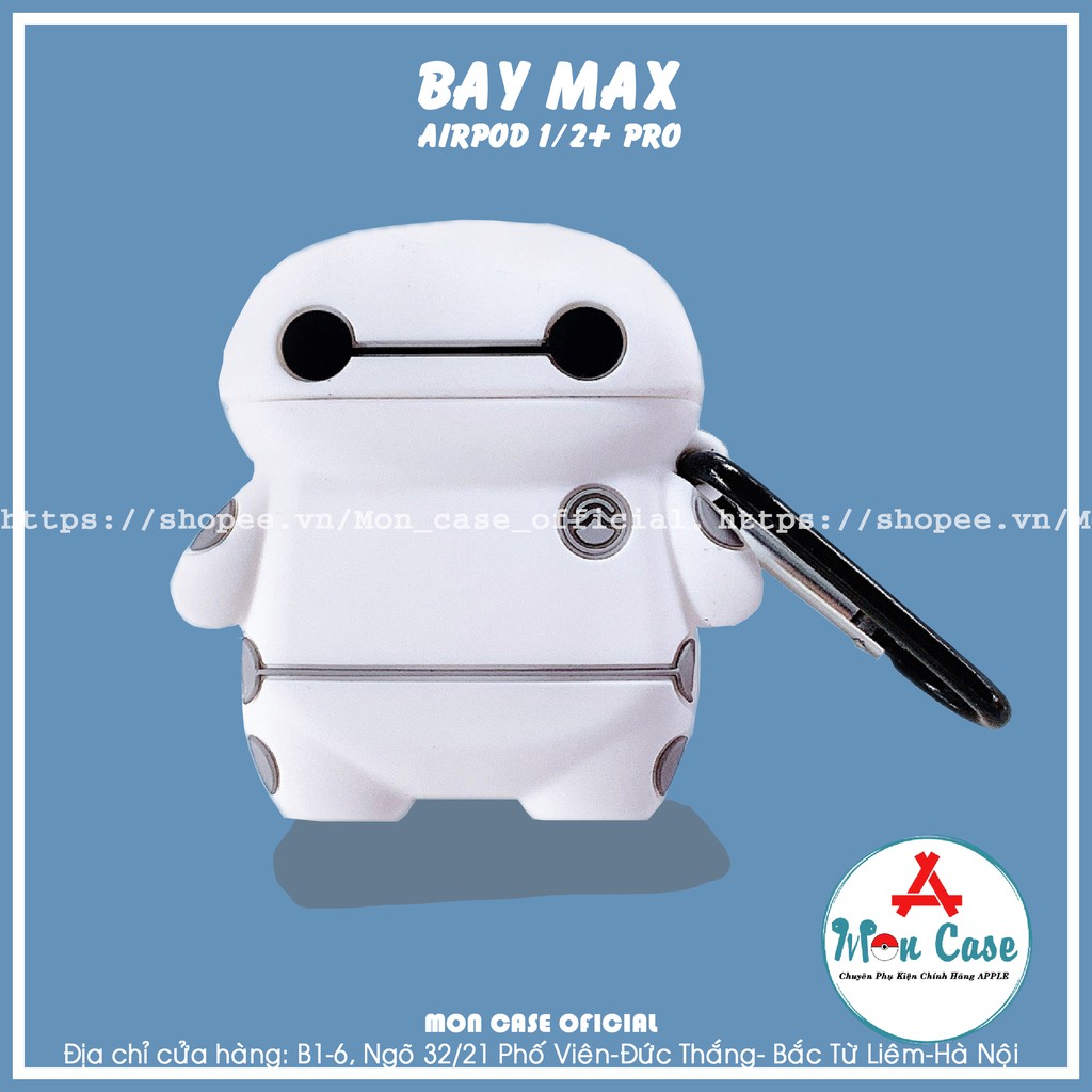 Case airpods BAYMAX ️- Vỏ bao airpod 1-2/Pro silicon đựng tai nghe không dây