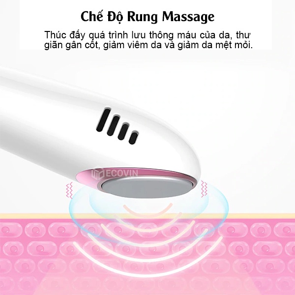 Máy Hút Mụn Cầm Tay Cao Cấp , Hút Mụn Đầu Đen, Mụn Cám, Massage  Mặt Nóng Lạnh Lescolton LS021