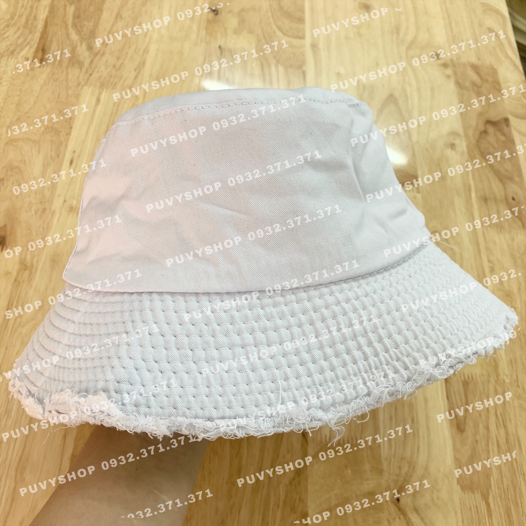 Nón bucket tai bèo vành Tua Rách unisex nam nữ cực hot basic