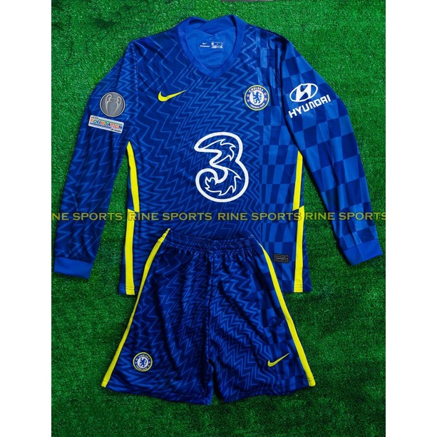 Hàng Thailand Super Bộ Áo bóng đá Liver - Chelsea dài tay- Liverpool 2021/2022 chuẩn thi đấu