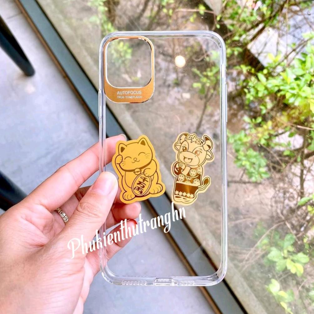 Mèo thần tài và Trâu vàng Tân Sửu 24k đêm lại may mắn tài lộc+ốp oppo a52 a31 a7 a3s a1k f7 f9 f11 f11pro