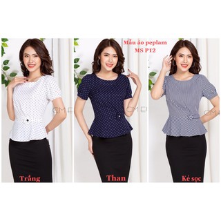 Áo Peplum hoa eo công sở sang chảng ( MSP: P12 )