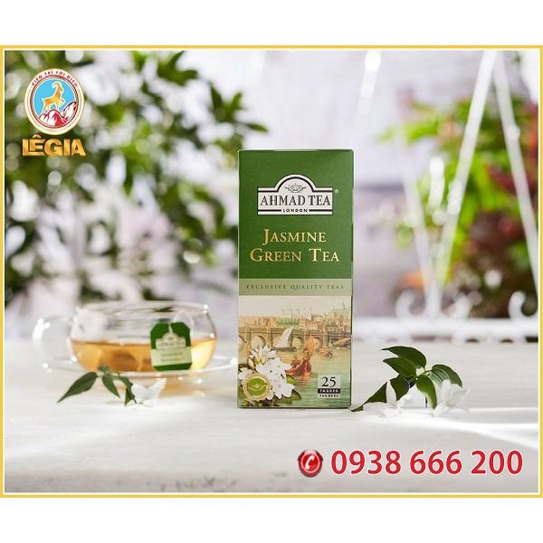 Trà xanh hoa nhài AHMAD ( 40g,50g ) - AHMAD JASMINE GREEN TEA