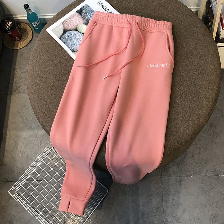 Set Đồ Thể Thao Hai Mảnh Gồm Áo Hoodie Và Quần Legging Bằng Vải Lông Cừu Dày Thời Trang Mùa Đông