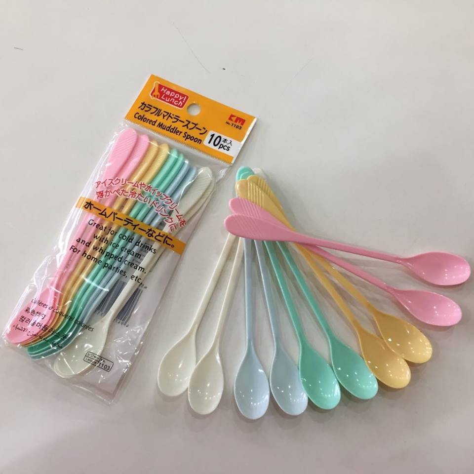 Combo 10 thìa nhựa Nhật Bản.