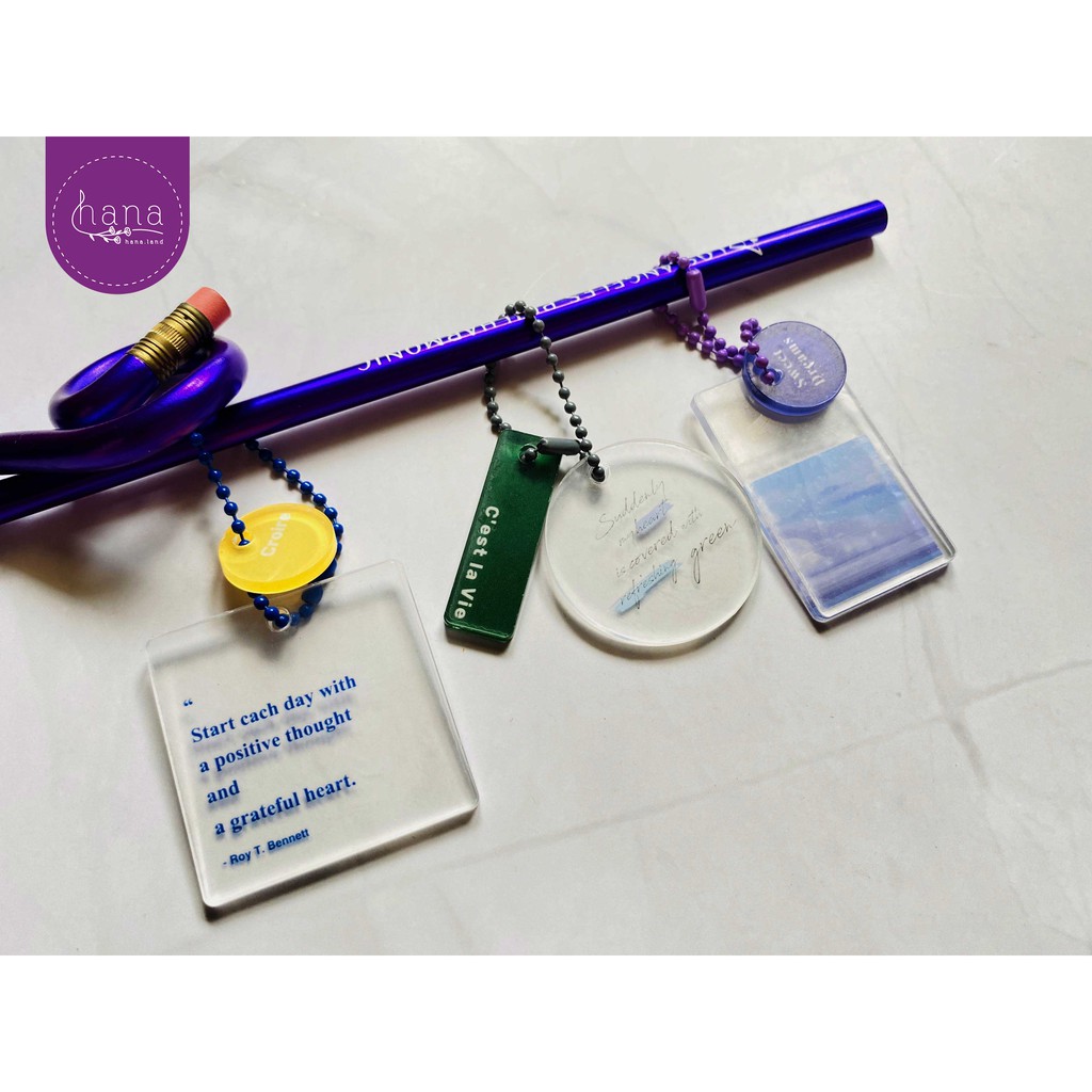 [KC01] Móc khoá acrylic aesthetic vintage #01 _ #hana.land