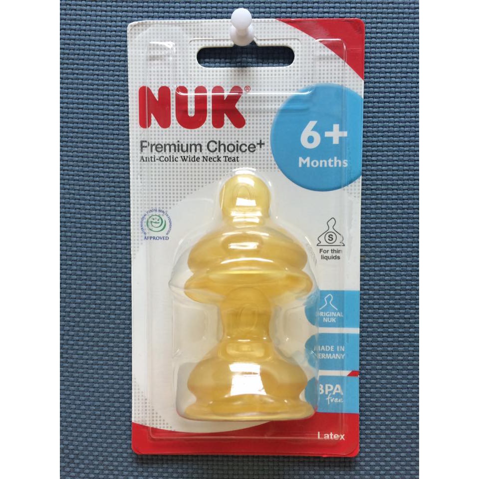 Bộ 2 núm ti Nuk Premium Choice cao su