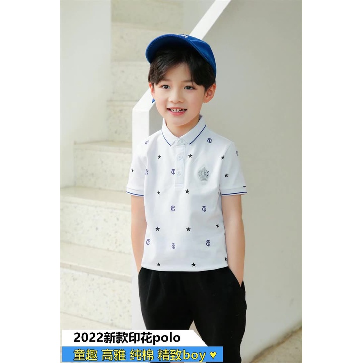 Áo thu polo bé lớn  ☑️ Áo polo size đại cho bé trai 25kg 30kg 35kg 40kg