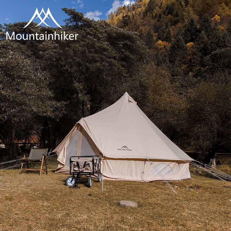 Lều Cắm Trại Mông Cổ Dã Ngoại Du Lịch Kích Thước 3M, 4M Dành Cho 4-8 Người - Doanh Trại Mông Cổ