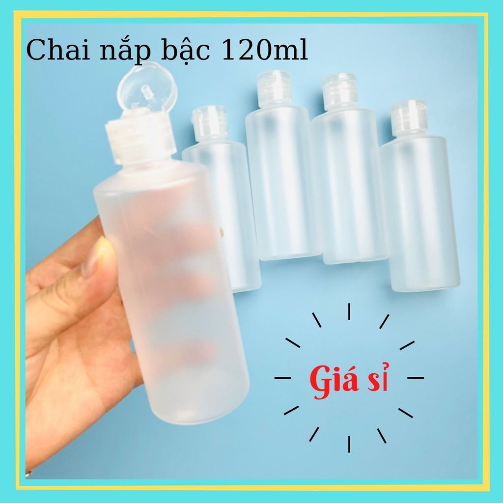 [Chai lọ][GIÁ SỈ] Chai nhựa nắp bậc dung tích 60ml, 120ml - đựng gel nước rửa tay, dầu dừa, chiết rót mỹ phẩm