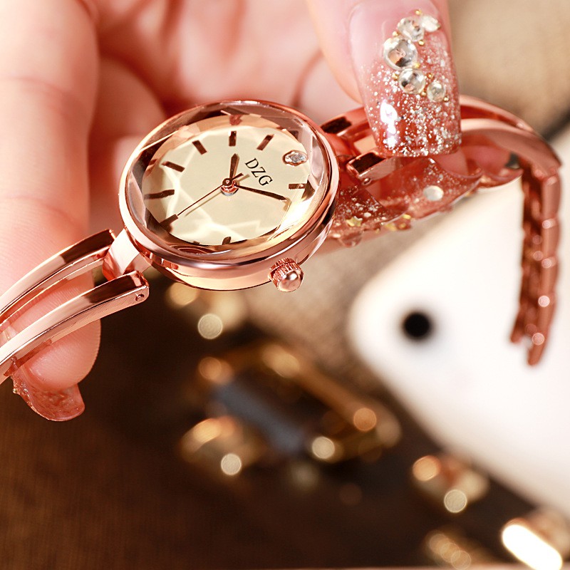 Đồng hồ nữ lắc Dzg DL02 mẫu mới cực đẹp, mặt tròn nhỏ xinh xắn | BigBuy360 - bigbuy360.vn