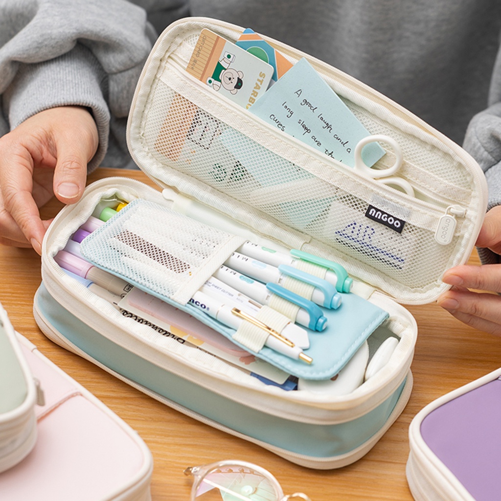 Túi Đựng Bút Chì Cỡ Lớn Đa Năng Chống Thấm Nước Cho Học Sinh