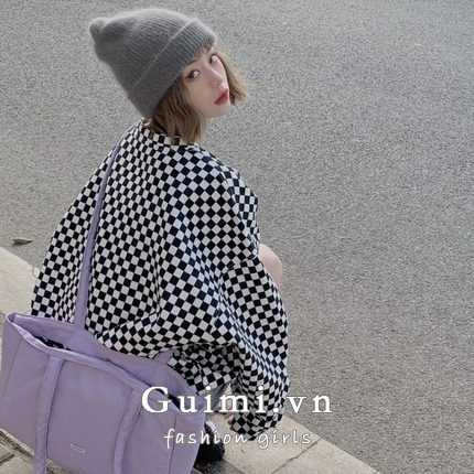 Đầm Thun Tay Dài Cổ Tròn Họa Tiết Kẻ Sọc Thời Trang Thu Đông Dành Cho Nữ