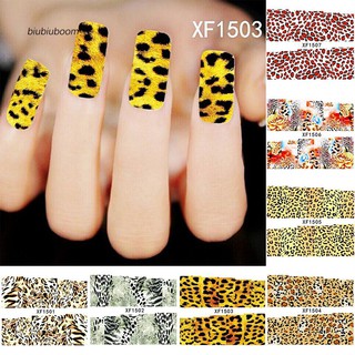 Sticker dán móng họa tiết da báo