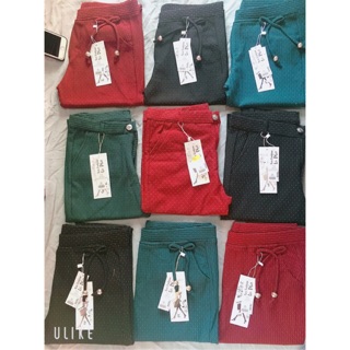 Quần cotton chấm bi hàn quốc