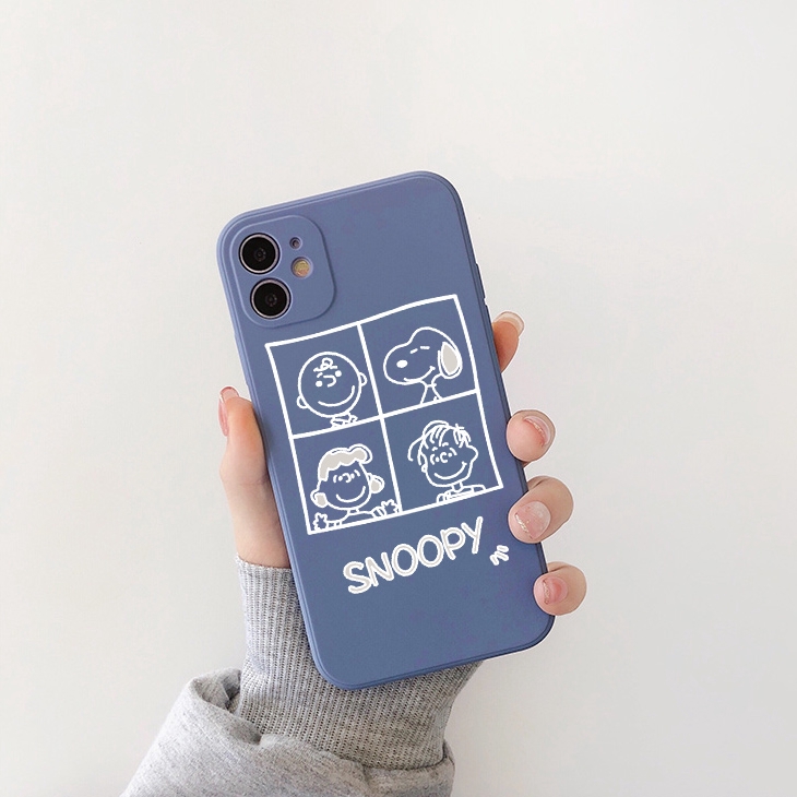 Ốp lưng iphone vuông happy snoopy 5s/6/6plus/6s/6splus/7/7plus/8/8plus/x/xr/xs/11/12/pro/max/plus/promax - Awifi D3-9