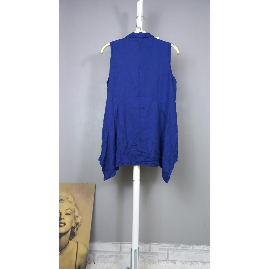 Áo sơ mi nữ sát nách chất rayon dáng dài xuất khẩu