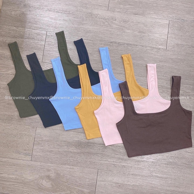 Áo tanktop nhiều màu dáng croptop vnxk