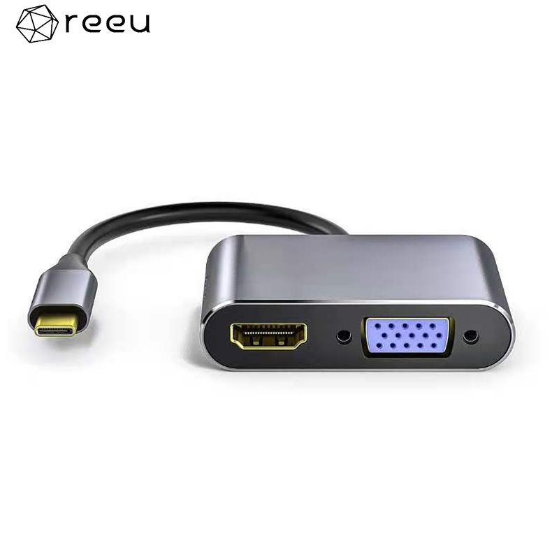 Bộ Chia Cổng Type-C Sang Hdmi Vga Pd Usb 3.0