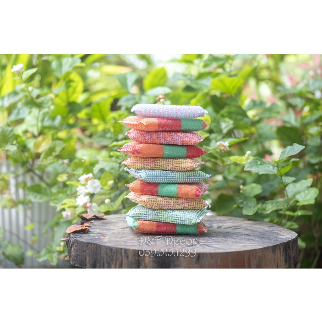 Miếng Mút Rửa Chén Bát Xoong Nồi, Màu Sắc Ngẫu Nhiên