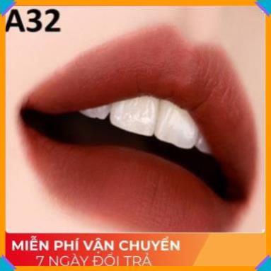 🎁NEW🎁 Son Black Rouge A32 Màu Đỏ Gạch Nâu ⚡️𝐅𝐑𝐄𝐄 𝐒𝐇𝐈𝐏⚡️ Hàng Handmade | Thế Giới Skin Care