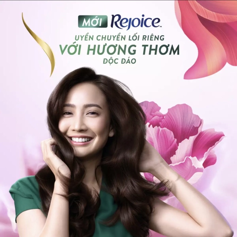 Dầu gội rejoice perfume Hương Hoa mẫu đơn hoa hồng dưỡng tóc suôn mượt phục hồi hư tổn 632,3ml