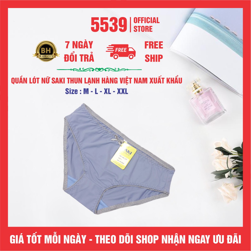 Quần lót nữ thun lạnh trơn bóng Saki nhiều màu co giản tốt mặc thoải mái dễ phối đồ  - Shop 5539 | BigBuy360 - bigbuy360.vn