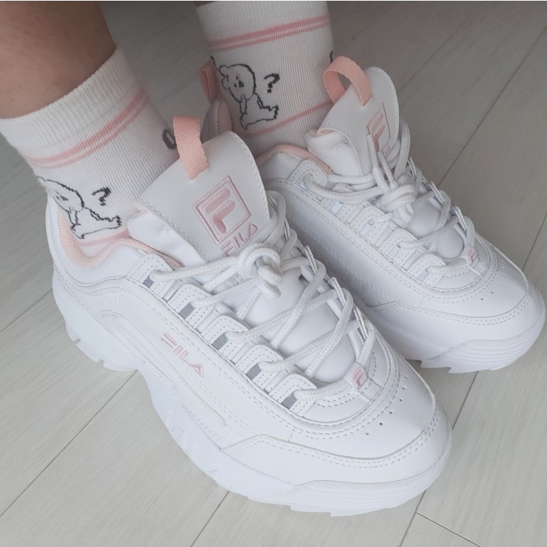 Giày Sneaker Thể Thao Nữ FILA DISRUPTOR II  hồng chính hãng 100%