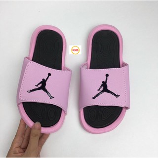 Dép quai ngang jordan hydro 🎁Hàng sẵn + Hộp🎁 jd6 bóng rổ nam nữ màu hồng phấn