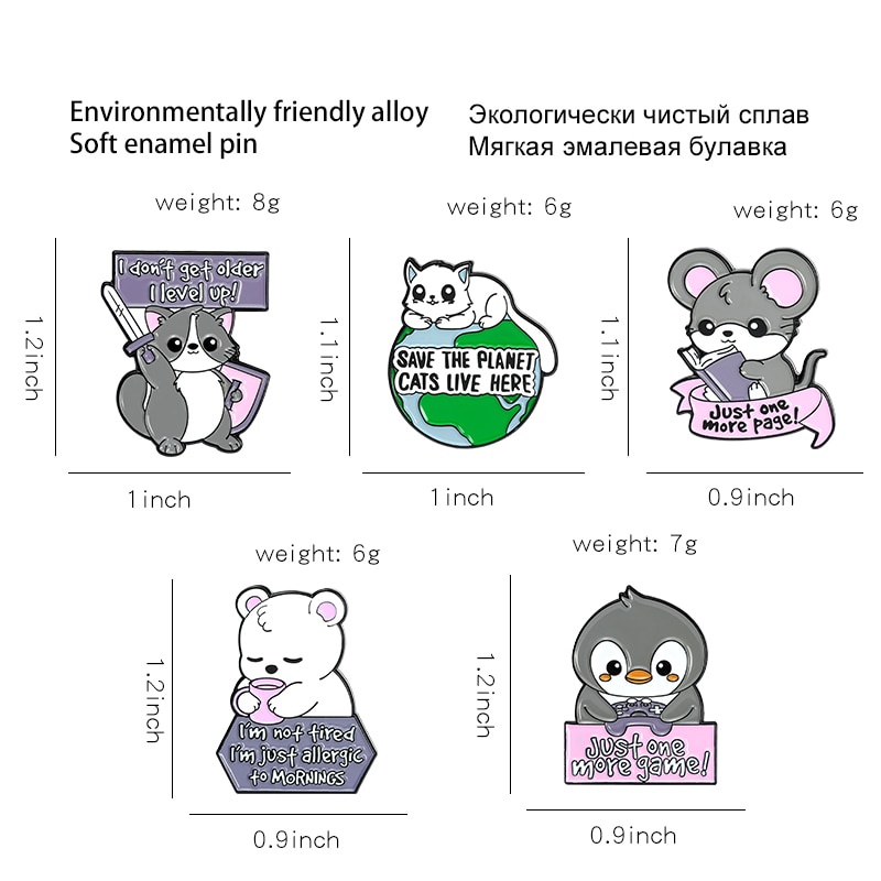 Ghim cài áo hình động vật dễ thương cho bé