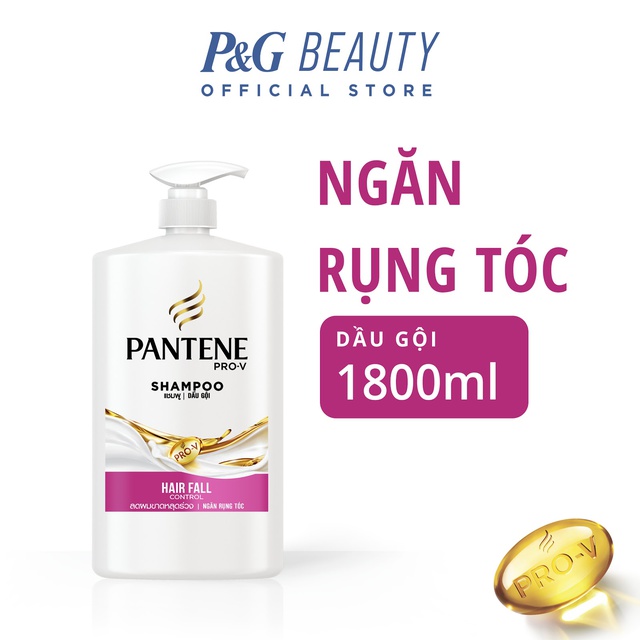 Dầu Gội PANTENE chai 1800ml Suôn Mượt Óng Ả / Ngăn Rụng Tóc