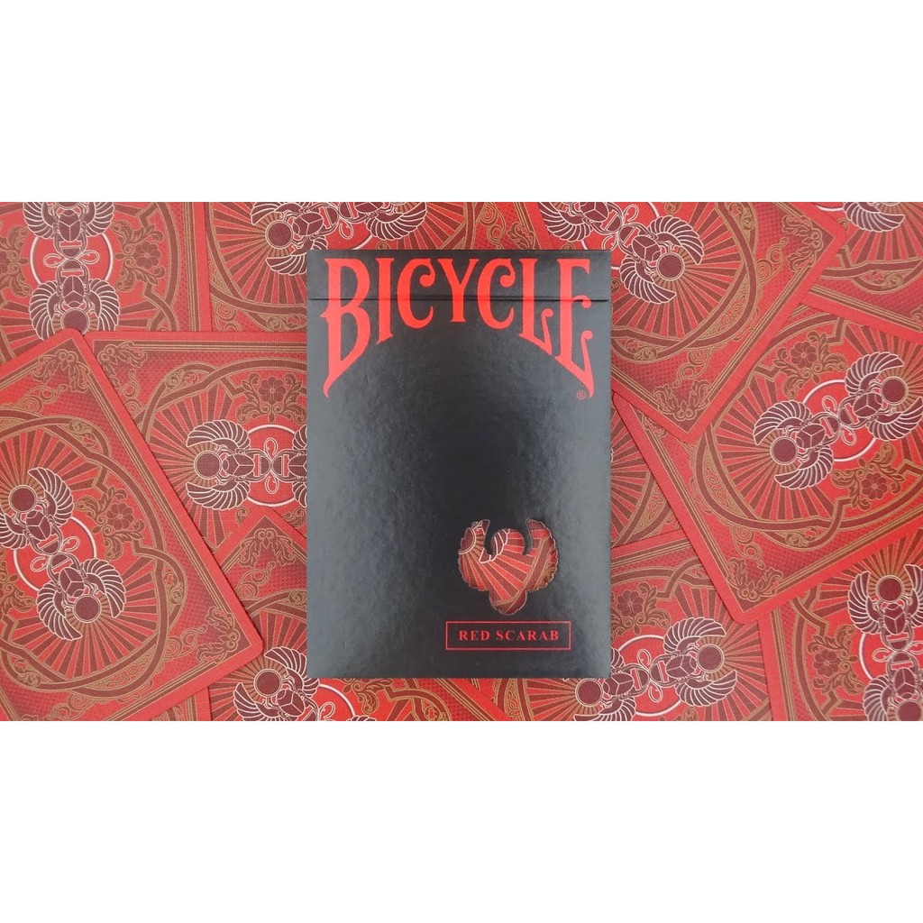 Bộ bài tây Bicycle Scarab Ruby (Limited Edition) Playing Cards [Hàng Mỹ]