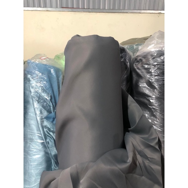 Rèm xám thô ngang 3m, trơn 2 mặt, cản nắng 90%