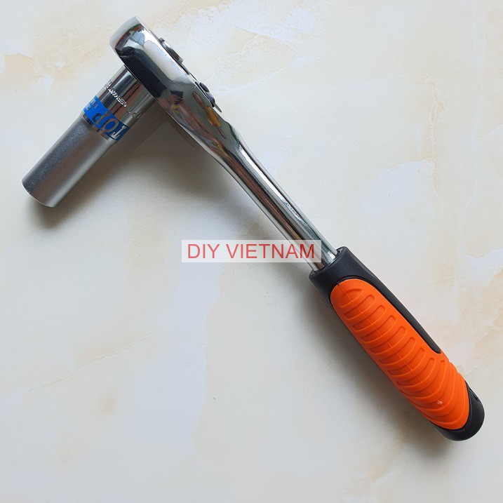 Tuýp mở bulong 1/2 inch thân dài 8cm hãng TOP (Khẩu vặn ốc 1/2 inch dài)