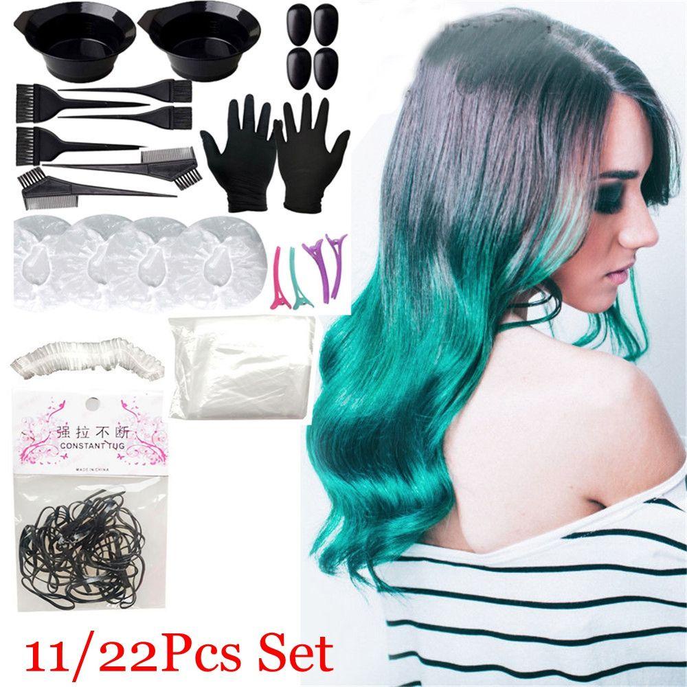 Bộ 11 / 22 Lược Chải Nhuộm Tóc Tiện Dụng