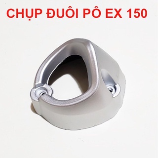 Chụp đuôi pô exciter 150 kiểu zin bạc