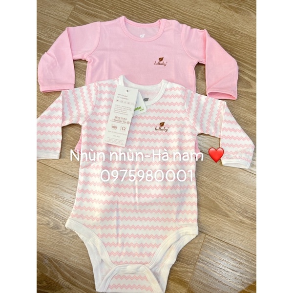 Bodysuit cộc tay/dài tay Lullaby chất sợi tre cao cấp mềm mịn thoáng mát cộc tay cho bé trai bé gái NB/6-9m