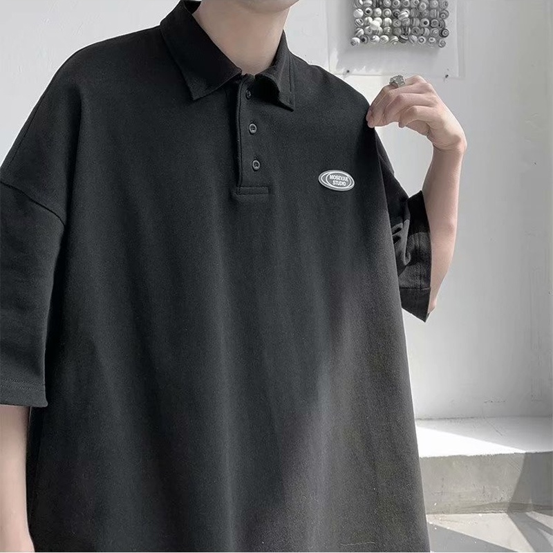 áo polo Ngắn Tay Màu Trơn Thời Trang Nam Tính | BigBuy360 - bigbuy360.vn