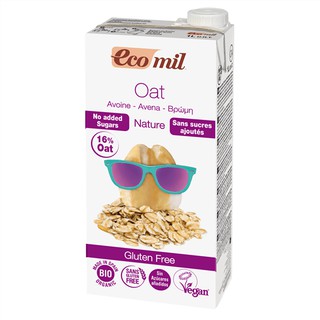 Sữa yến mạch hữu cơ không đường Gluten Ecomil